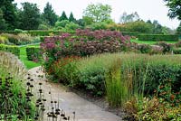 Pathway plant border at RHS Wisley, September