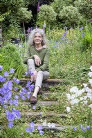 Architect Jennifer Lewin, owner and creator of a cottage garden in West Sussex
