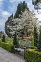 The Italian Garden at Borde Hill in West Sussex april