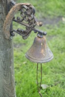 Iron bell and horseshoe.