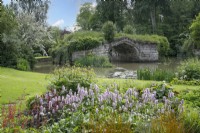 View of the ruins of the old bridge at Mill Street Garden - May