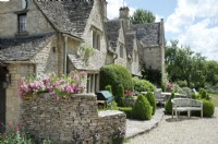 Cotswold manor house rose garden