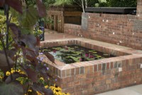 'What Lies Beneath' at BBC Gardener's World Live 2021 - brick raised pond 