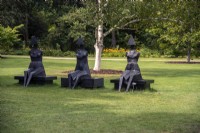Lynn Chadwick Sculptures Little Girl I II and III at RHS Garden Wisley
