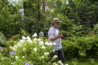 Rosa Welsch's daughter's partner Peter helps with the gardening