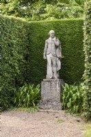 Statue of William Shakespeare in the garden of Doddington Hall near Lincoln