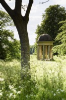 Temple of the Winds in the wild garden of Doddington Hall in May