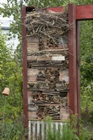 Insect hotels in the wildlife friendly Frances' Garden at BBC Gardeners World Live 2022