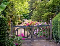 Entrance gate to the Winterbourne Garden, July, 2022.