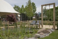 The Living Landscape - A Nostalgic Condition show garden at BBC Gardener's World Live 2022