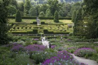 View over the maze at Chatsworth - June 