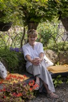 Sue Newton, garden owner at her house in Cornwall