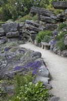 Path through Paxton's Rock garden at Chatsworth - June 