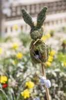 Easter decoration with Easter bunny, spring April