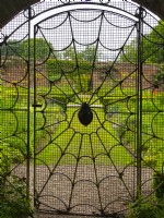 The Spider Gate Hoveton Hall  in the walled garden May Spring