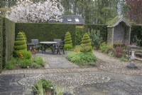 Courtyard Garden at Barnsdale Gardens, April