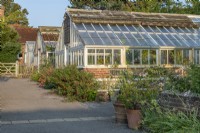 View of Victorian Greenhouses in late Summer - September