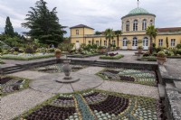 Hannover Germany Herrenhausen Royal Gardens. Berggarten
Sunken garden with succulent plants. 