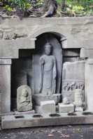 Group of stone carved Buddhas 