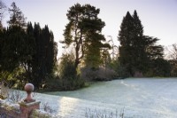 Frosty morning at Hergest Croft garden in January