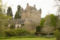 Cawdor Castle and and gardens in spring.