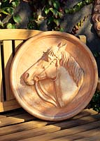 Wall plaque with horse motif 