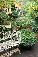 Seating in the winter garden 