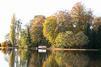 The English landscape garden in the Schwetzingen Palace Garden 
