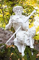 Figure of Pan in the Schwetzingen Palace Garden 