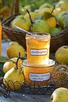 Quince chutney with chilli and quince jelly, Cydonia oblonga 