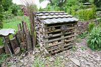 Insect hotel made of pallets 