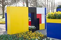 The Mondrian Garden at Keukenhof 