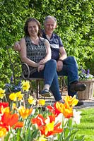 Margot and Harm Pustjens-Peters, garden owners 
