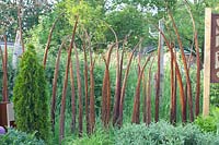 Garden decoration made of willow 