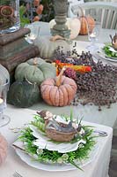 Autumnally set table 