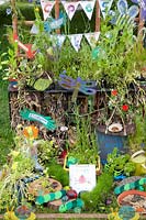 Insect hotel built by children 