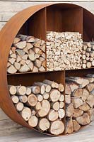 Corten Steel Storage for Logs 