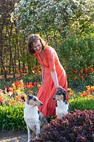 Garden owner, Martje van den Bosch, garden owner, owner, animals, dogs 