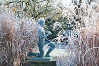 Sculpture in the winter garden 