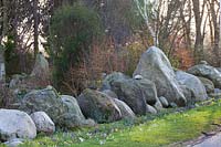 Boulders in the garden 