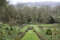 Painswick Rococo Garden in Gloucestershire in spring