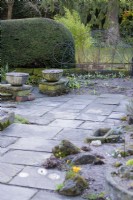 The Paved Garden at York Gate in February.