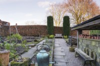 The Kitchen Garden at York Gate in February